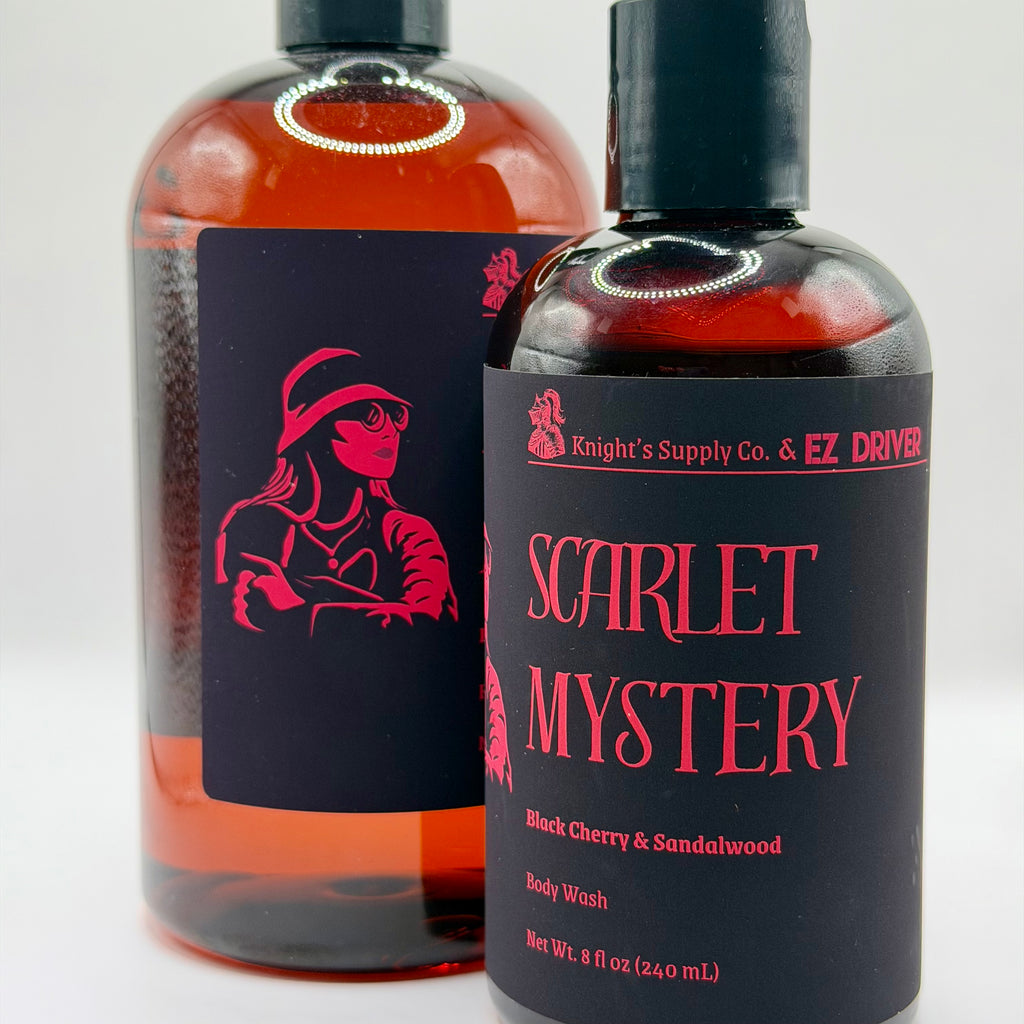 Misterio Escarlata - Jabón Corporal de Cereza Negra y Sándalo