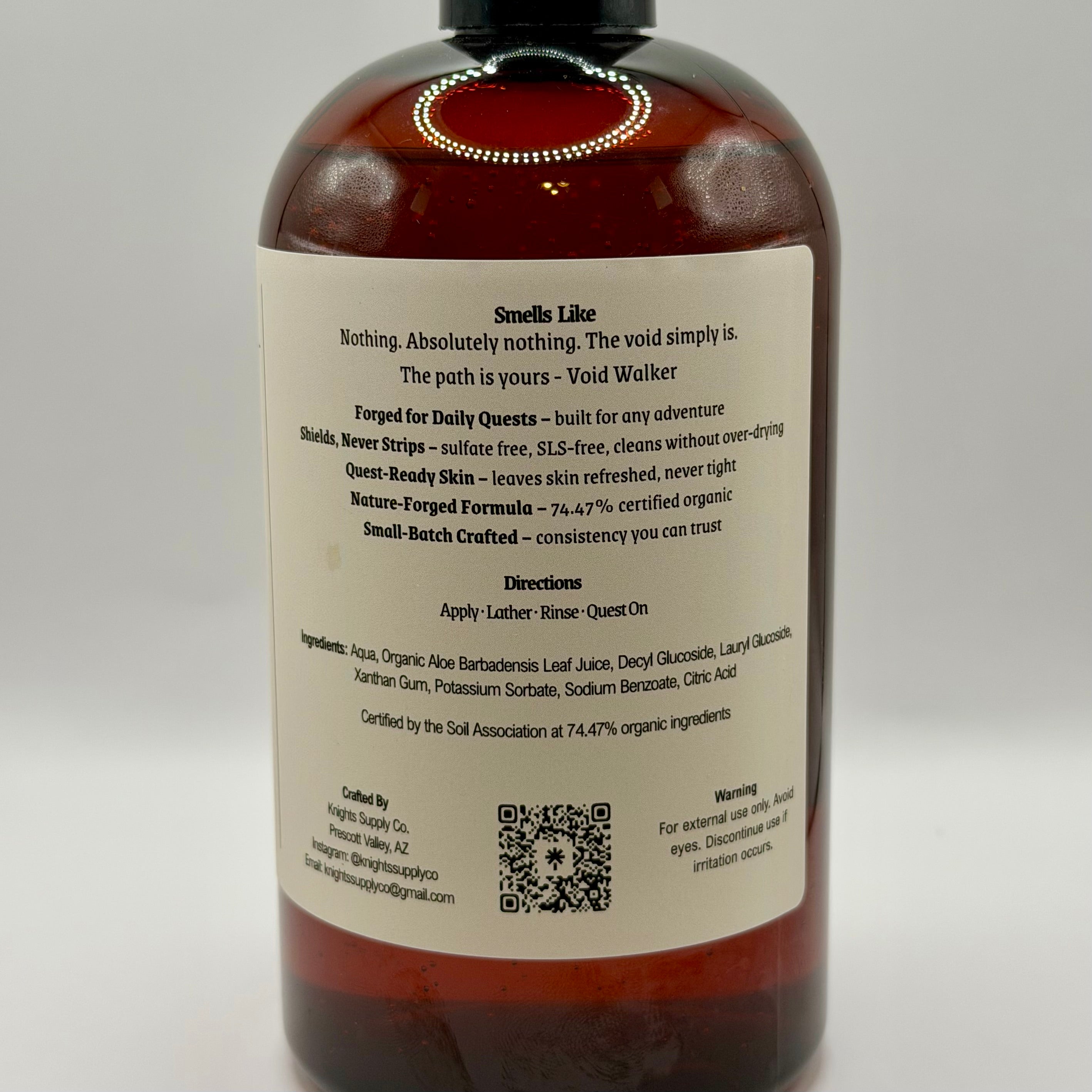 Void Walker - Unscented Natural Body Wash