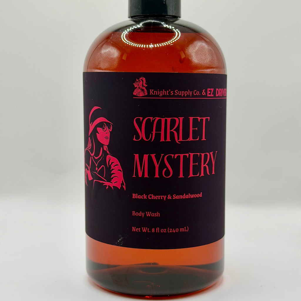 Misterio Escarlata - Jabón Corporal de Cereza Negra y Sándalo